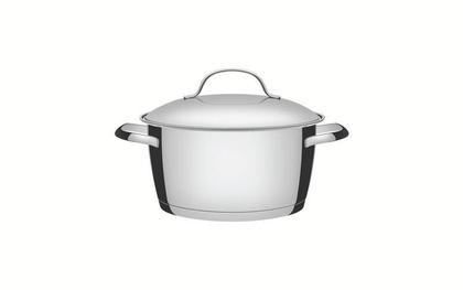 Imagem de Caçarola funda tramontina allegra em aço inox com fundo triplo 20 cm 3.1 litros