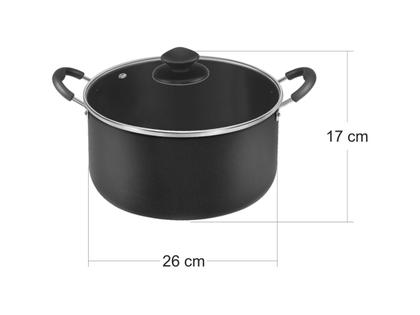 Imagem de Caçarola Grande Família 26cm Preta Antiaderente - Dona Chefa