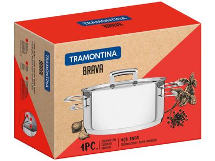 Imagem de Caçarola Inox Brava 24cm Tramontina - 62403/240