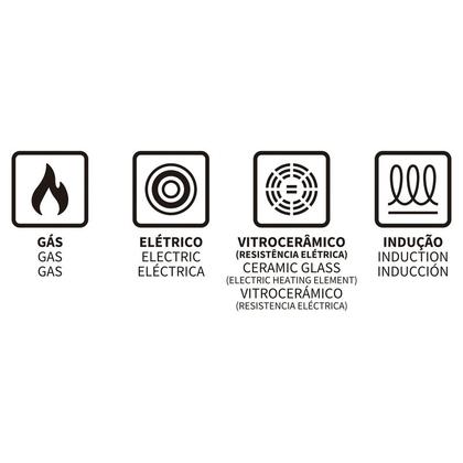 Imagem de Caçarola Mônaco Induction Preta 20 cm 2,6 L em Alumínio com Revestimento Interno Antiaderente e Alças em Silicone Tramontina 28705/020