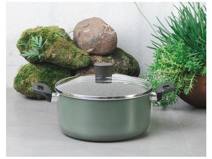 Imagem de Caçarola Multiflon Antiaderente  de Alumínio 20cm 2,7L Verde Ekó