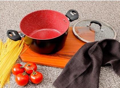 Caçarola Power Taste 24cm Antiaderente Preta La Cuisine EAN