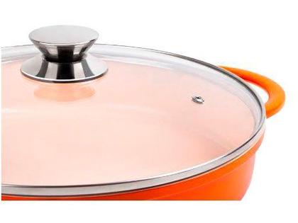 Imagem de Caçarola Redonda Baixa 30cm Laranja - Hercules Pa9000-30l