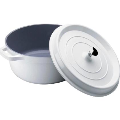 Imagem de Cacarola redonda branca c/ antiaderente 21,3cm hercules