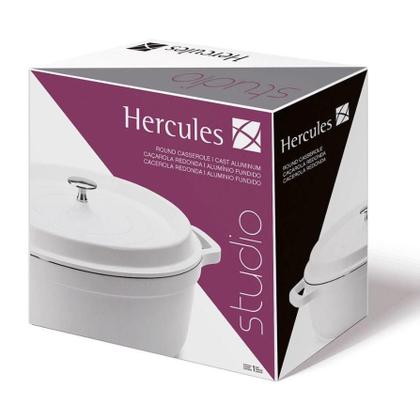 Imagem de Cacarola redonda branca c/ antiaderente 21,3cm hercules
