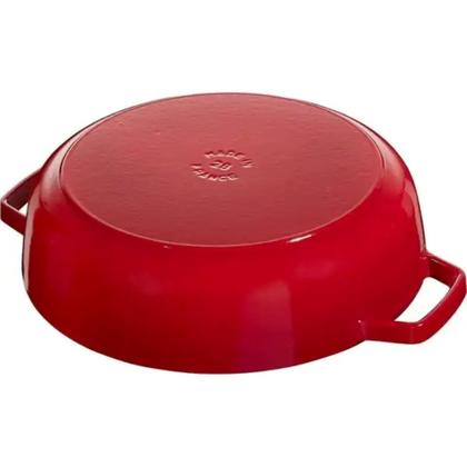 Imagem de Caçarola staub redonda em ferro fundido vermelho cereja 28cm 405098520