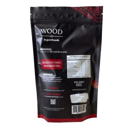 Imagem de Cacau Em Pó Alcalino Natural 100% Puro 226g Wood Superfoods