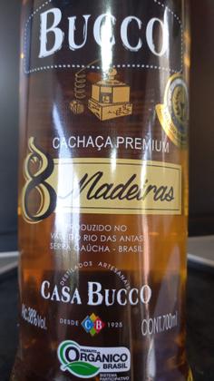 Imagem de Cachaça Bucco 8 Madeiras 700ml 38% Vol. Premium (Orgânico)