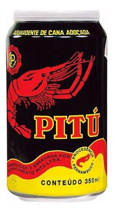 Imagem de Cachaça Pitú - Aguardente De Cana - Kit Com 12 Latas 355ml