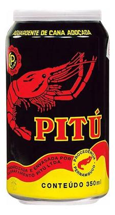 Imagem de Cachaça Pitú - Aguardente De Cana - Kit Com 12 Latas 355ml