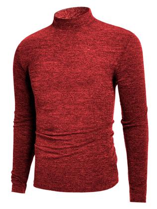 Imagem de Cacharrel Blusa Tricot Lã Masculina Canelada Gola Alta R:765