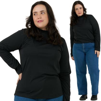 Imagem de Cacharrel Kit com 2 Blusa Térmicas Femininas Plus Size De Gola Alta 510.K2
