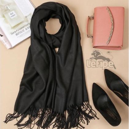 Imagem de Cachecol Lenço de Pescoço Echarpe Pashmina Elegante 