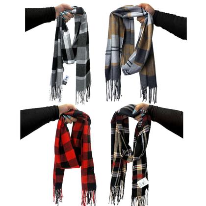 Imagem de Cachecol Lenço Feminino Para Inverno Redstar Winter Em Xadrez Poliéster