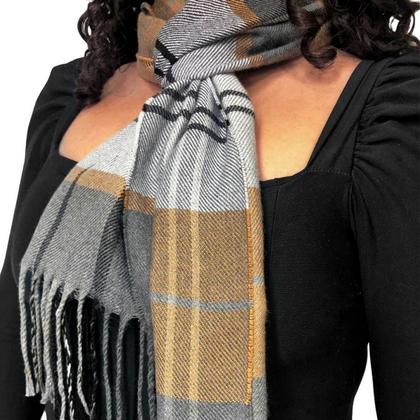 Imagem de Cachecol Lenço Feminino Para Inverno Redstar Winter Em Xadrez Poliéster