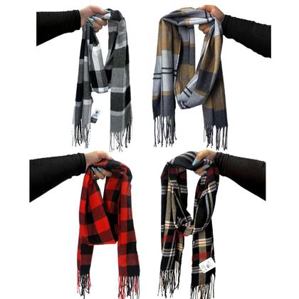 Imagem de Cachecol Lenço Feminino Para Inverno Redstar Winter Em Xadrez Poliéster