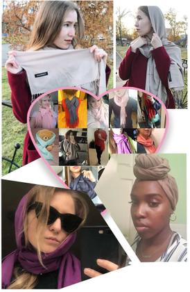 Imagem de Cachecol Lenço Xale Hijab Echarpe Manta Pashmina Unissex