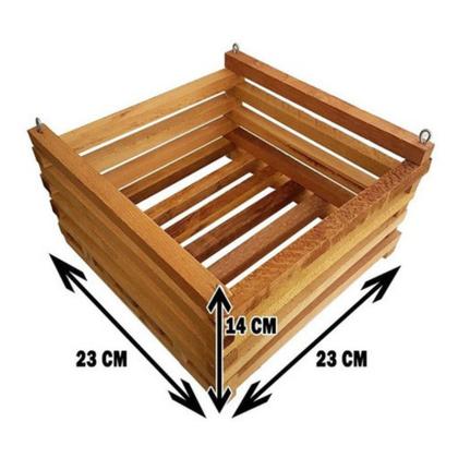 Imagem de Cachepô De Madeira - Quadrado - Para Orquídeas E Plantas