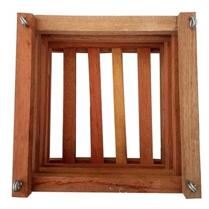 Imagem de Cachepô De Madeira Quadrado Para Plantas E Orquídeas M 20x20