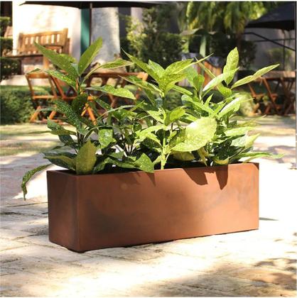 Imagem de Cachepô Floreira Flat 67 Jardineira Polietileno 67x22x22cm Japi