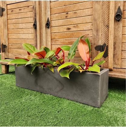 Imagem de Cachepô Floreira Flat 77 Jardineira Polietileno 77x29x29cm Japi