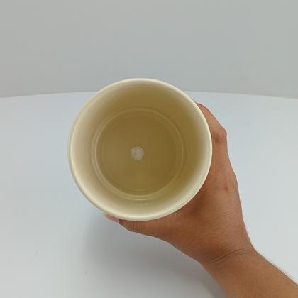 Imagem de CACHEPÔ VASO ENFEITE DECORATIVO REDONDO HOME&CO CERÂMICA 12x12x12cm BEGE