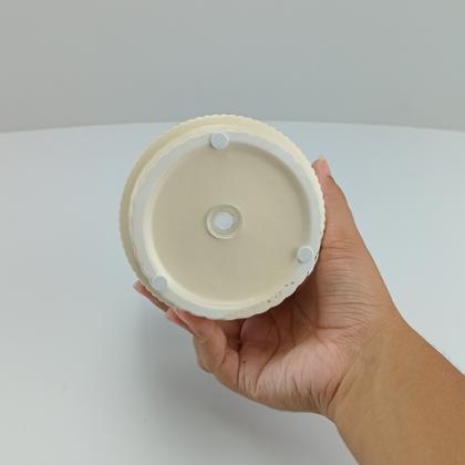 Imagem de CACHEPÔ VASO ENFEITE DECORATIVO REDONDO HOME&CO CERÂMICA 12x12x12cm BEGE