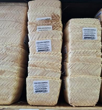 Imagem de Cachepot Cestinho Palha Enfeite Doces Mesa Festa Junina-2un