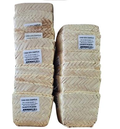 Imagem de Cachepot Cestinho Palha Enfeite Doces Mesa Festa Junina-2un