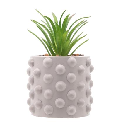 Imagem de Cachepot Cimento Suculenta Bubbles Cinza Claro 7,5Cm X - Wolff