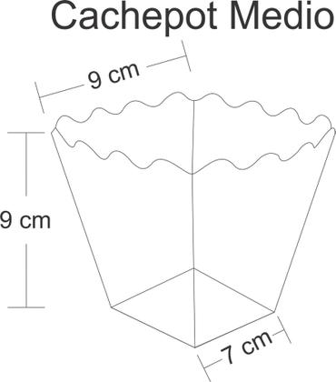 Imagem de Cachepot de Papel Pequeno Laço - Pacotes com 10 Unidades - TEMA FESTAS