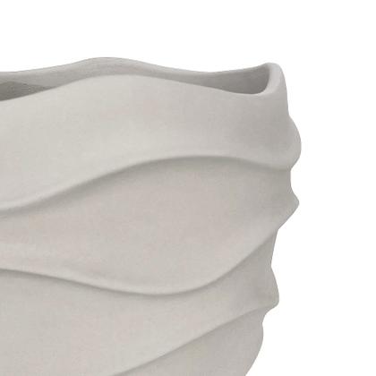 Imagem de Cachepot em Cimento com Textura Ondulada 16x20cm