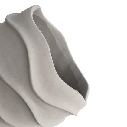 Imagem de Cachepot em Cimento com Textura Ondulada 16x20cm