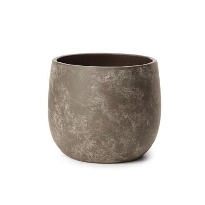 Imagem de Cachepot em cimento queimado com manchas m - Mart