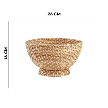 Imagem de Cachepot em Rattan com Pé Mart 16cm