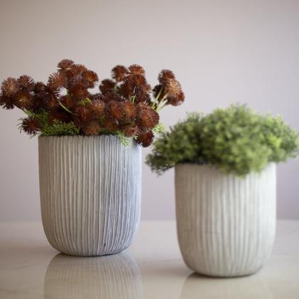 Imagem de Cachepot Listrado Cimento (G)