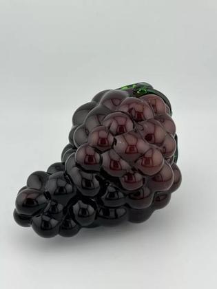 Imagem de Cacho de uvas roxas decoração de vidro arte uvas frutíferas