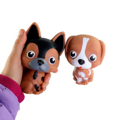 Imagem de Cachorrinho Brinquedo Infantil Bob Pet Vinil Macio Diversão