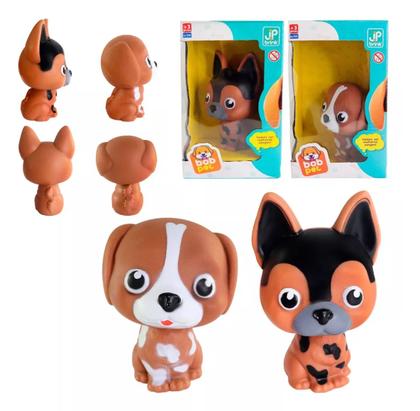 Imagem de Cachorrinho Brinquedo Infantil Bob Pet Vinil Macio Diversão