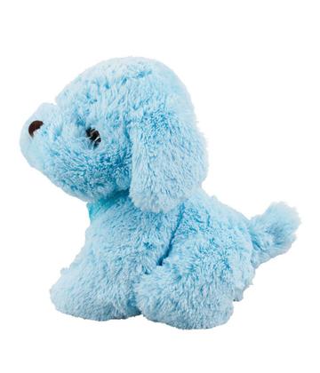 Imagem de Cachorro Azul Sentado Pano Pescoço 22cm - Pelúcia