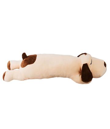 Imagem de Cachorro Bege Comprido Deitado Dormindo 74cm - Pelúcia