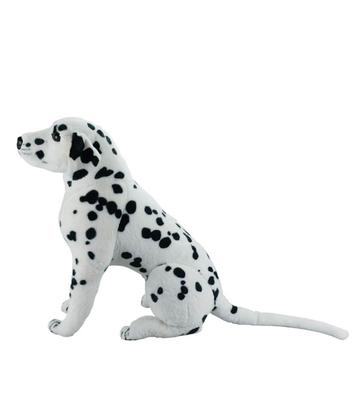 Imagem de Cachorro Dálmata Realista Sentado 52cm Pelucia