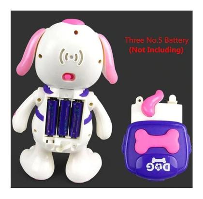 Imagem de Cachorro Dançante Brinquedo Musical Dança Mexe Luz E Som Rosa