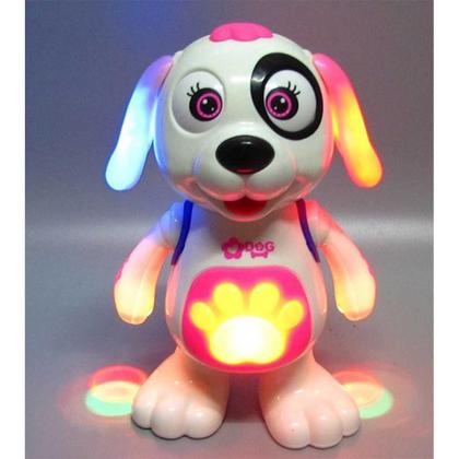 Imagem de Cachorro Dançante Rosa Brinquedo Musical Som Luz E Movimento - toys