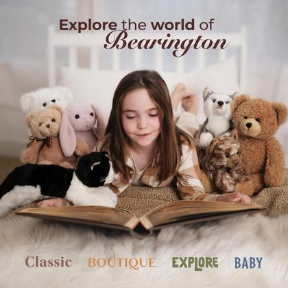 Imagem de Cachorro de pelúcia Bearington White Dog Lil' Bisquit Labradoodle 6,5 cm