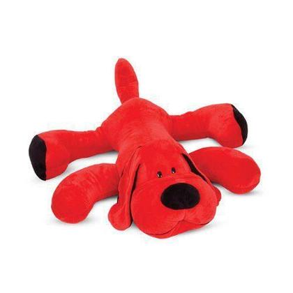 Imagem de Cachorro de Pelúcia Pixote Vermelho 77 cm Antialérgico
