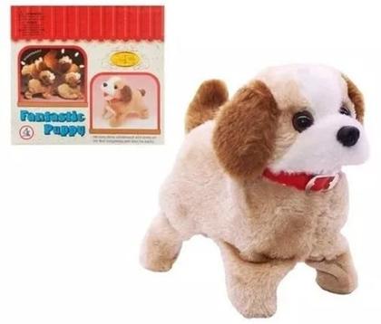 Imagem de Cachorro De Pelúcia Pula Anda Late Da Cambalhota Brinquedo .