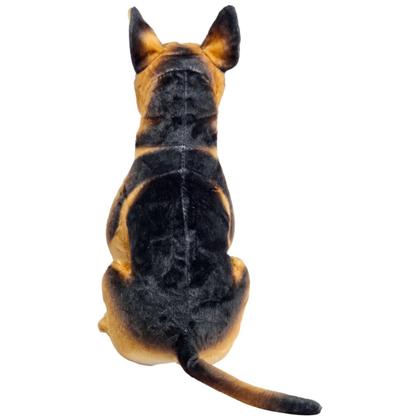 Imagem de Cachorro de Pelúcia Realista Sentado Cachorrinho Fofo