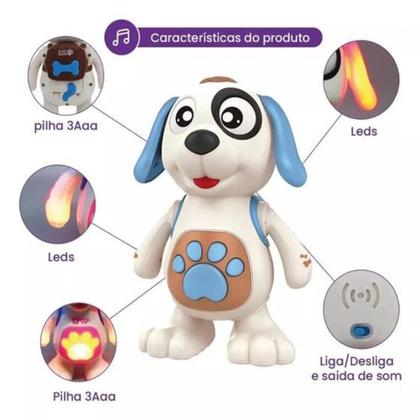 Imagem de Cachorro Musical Feliz Dançarino Com Luzes E Sons Happy Dog
