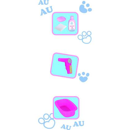 Imagem de Cachorro Pug Pet Shop Banho C/Acessórios Adijomar Brinquedos